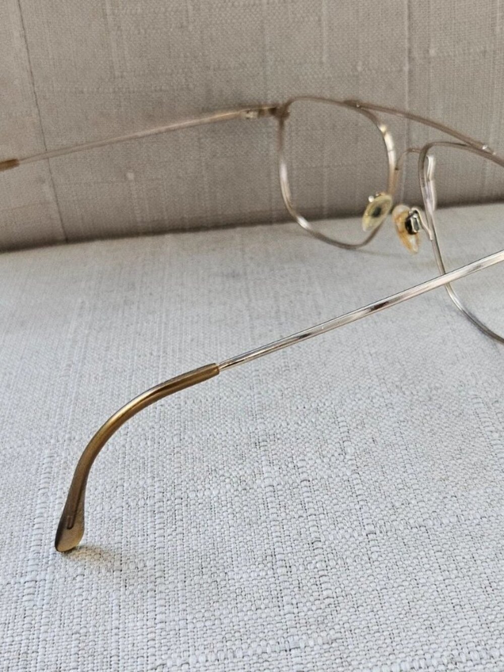 Vintage Marchon Autoflex Men Eyeglasses Frame Gold Electro Plated Eyewear Japan - Picture 7 of 11